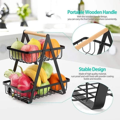 Two tier vegetables and fruits basket Myle Cart