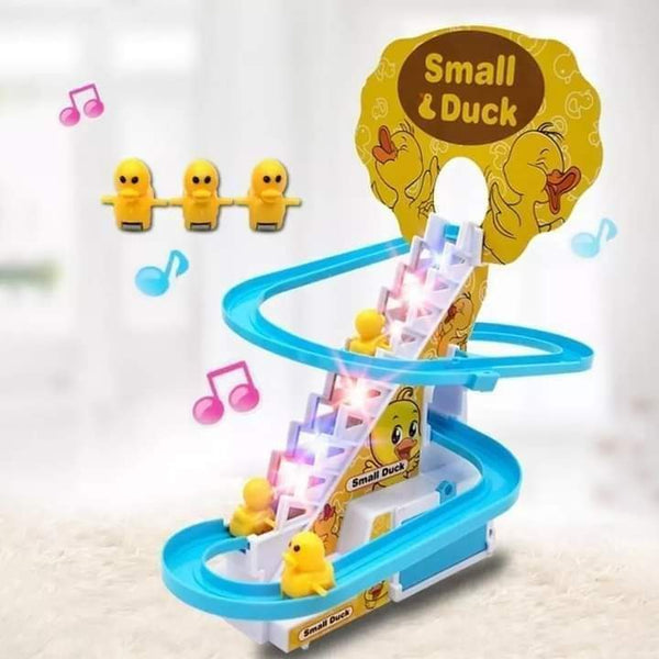 Climbing Duck toy with 3 ducks in box Myle Cart