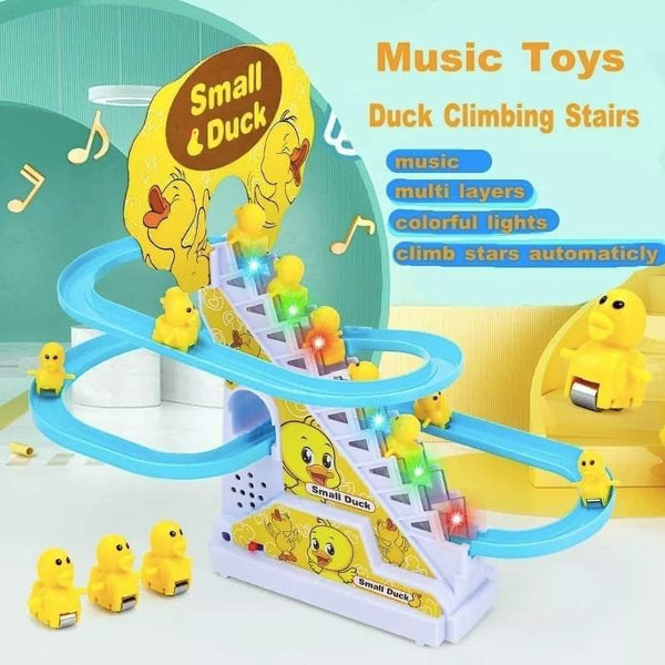 Climbing Duck toy with 3 ducks in box Myle Cart