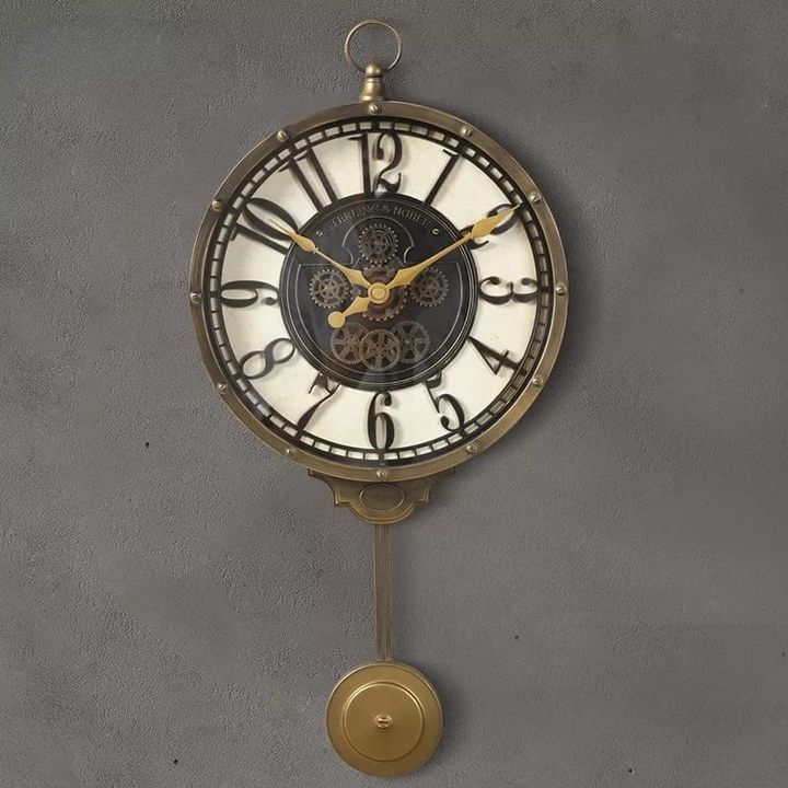 Imported gearing look pendulum clock Myle Cart