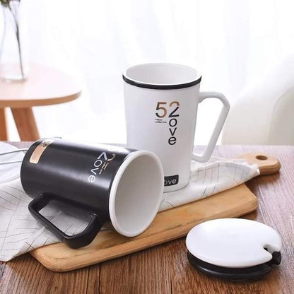 Love couple mug in black and white color Myle Cart