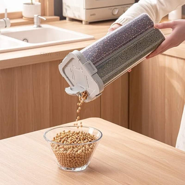 4 potions airtight grain dispenser Myle Cart