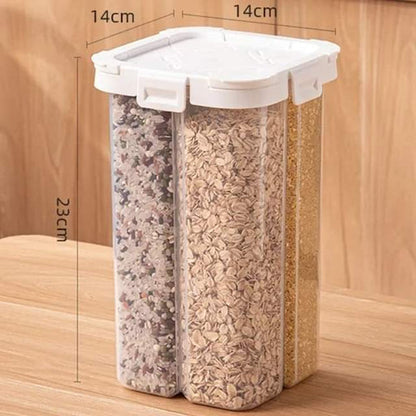 4 potions airtight grain dispenser Myle Cart