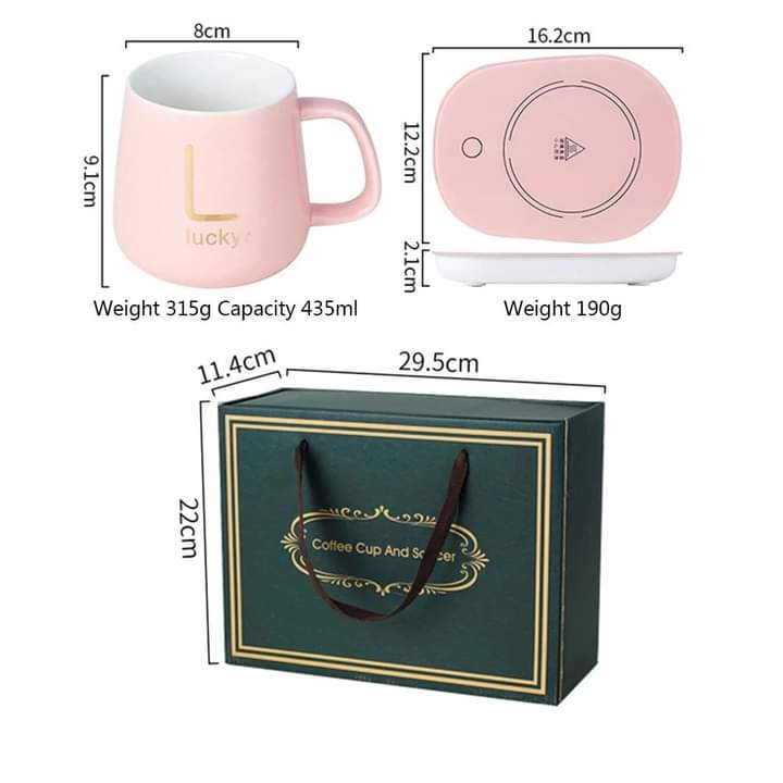 Heating pad mug set In box packing Myle Cart