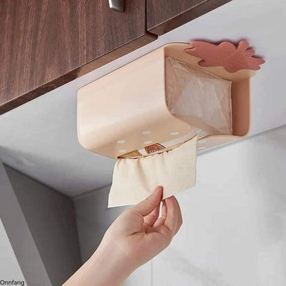 Maple leaf look wall mounted tissue holder Myle Cart