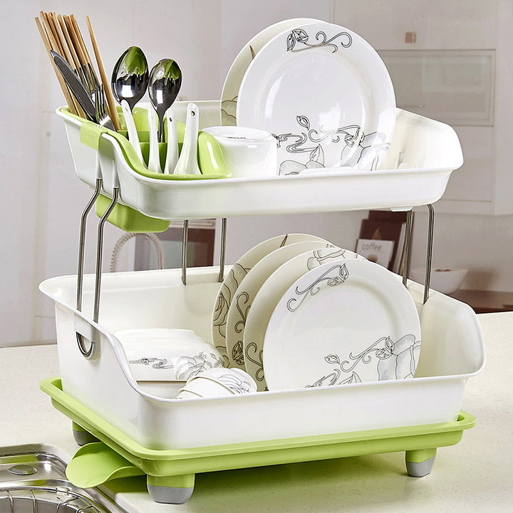 Two layer dish draining rack Myle Cart