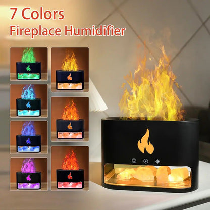 Flame Humidifier and Aroma Diffuser With RGB colors Myle Cart