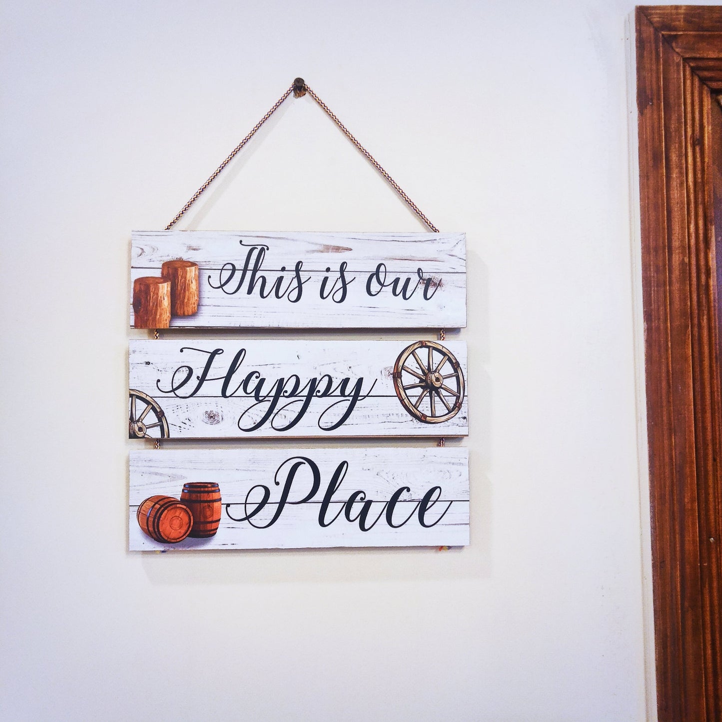 This is my happy place wooden step hanging home decoration hanging