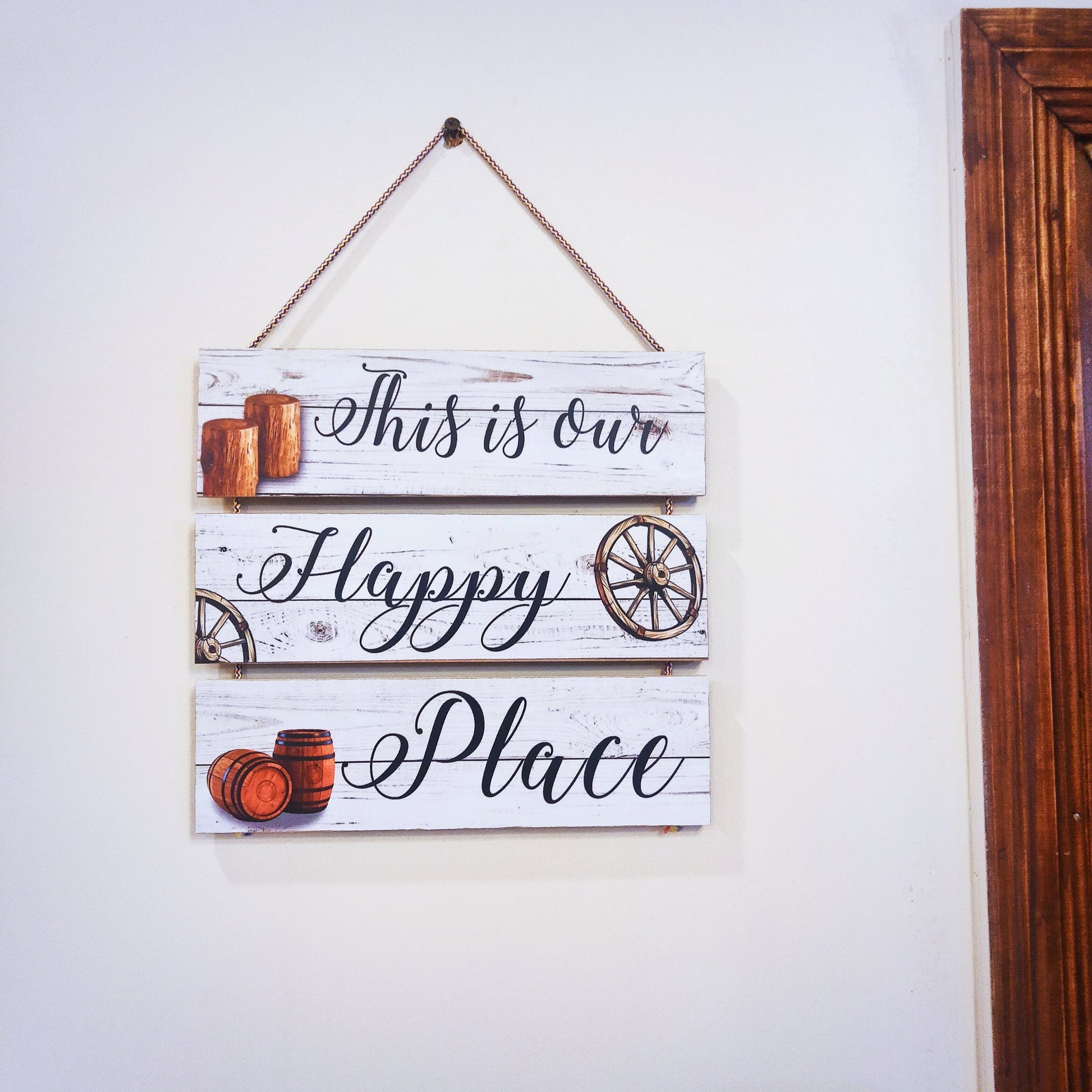 This is my happy place wooden step hanging home decoration hanging