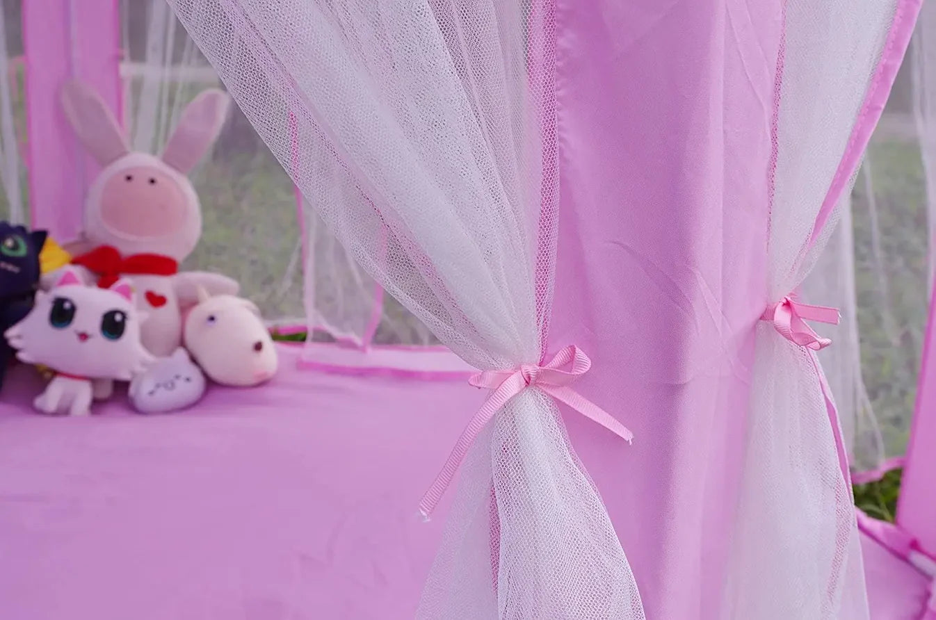 Kids Princess Castle Tent House Pakistan | Indoor Play Tent with Curtains
