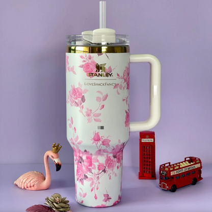Stanley x LoveShackFancy 40oz Tumbler – Blooming Heirloom | Limited Edition Floral Quencher Cup