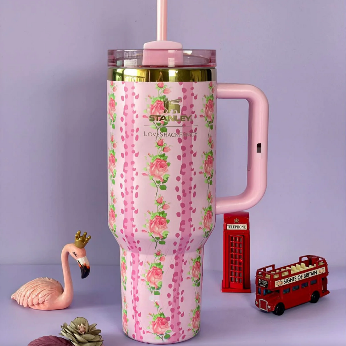 Stanley x LoveShackFancy 40oz Tumbler – Blooming Heirloom | Limited Edition Floral Quencher Cup