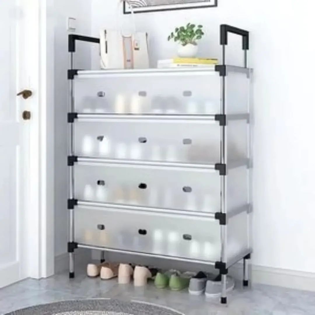 Multi-layer dustproof transparent shoe rack space saving organizer Pakistan