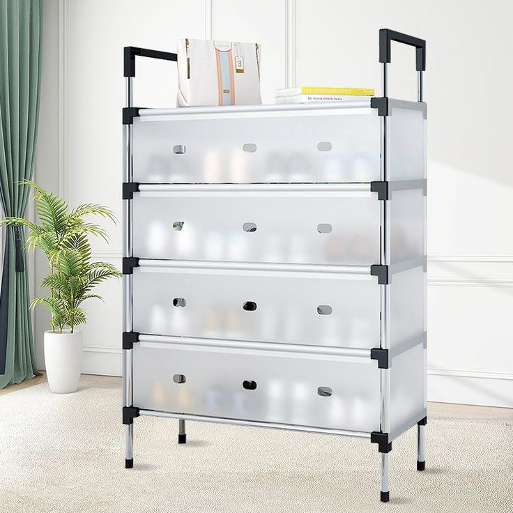 Dustproof shoe organizer multi-tier storage rack home
