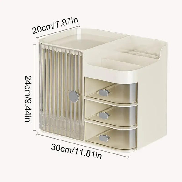 Multi-Compartment Cosmetic Organizer