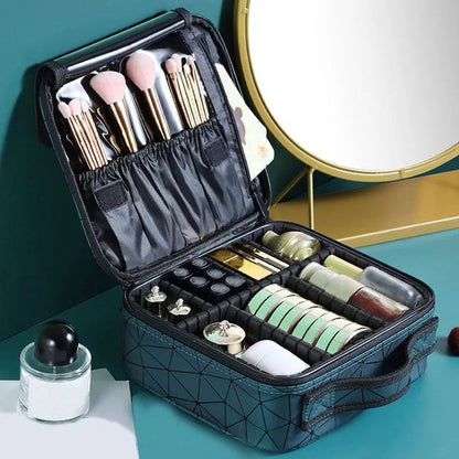 Double layer makeup organizer bag gift for women Pakistan