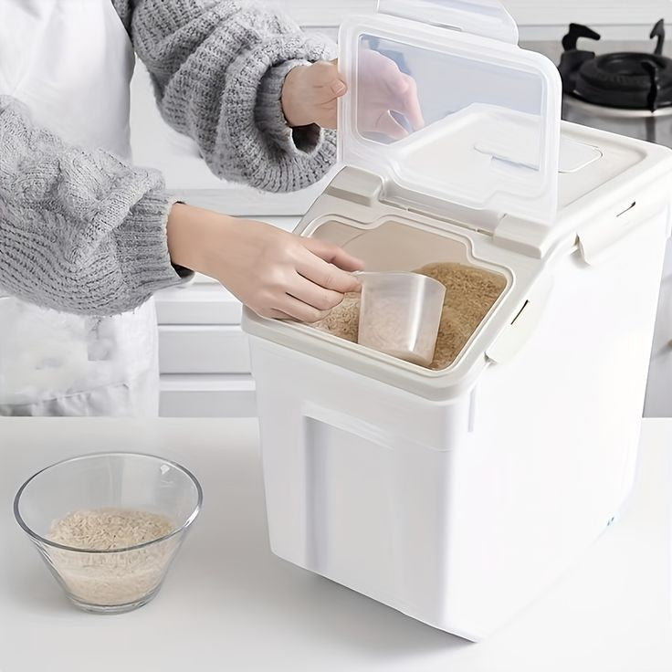 Kitchen storage organizer for rice and floor Myle Cart