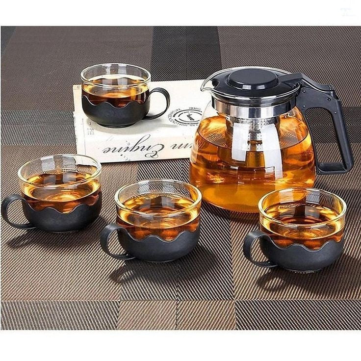 Heat Resistant Glass Teapot With Cups Myle Cart