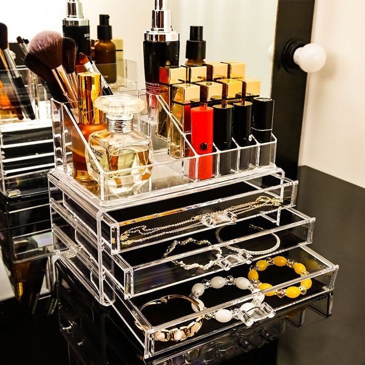 Acrylic Cosmetic Organizer With Drawer Myle Cart