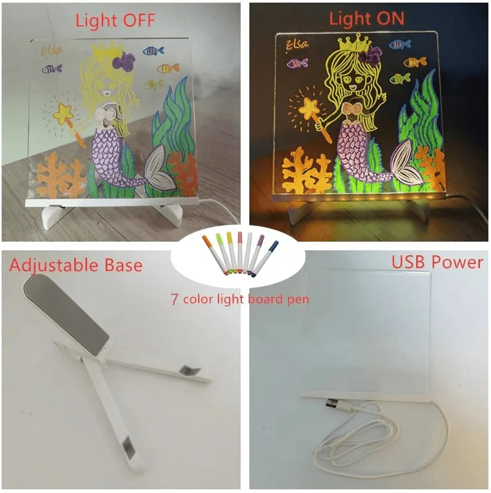 GlowBoard™ Acrylic LED Planner & Message Board