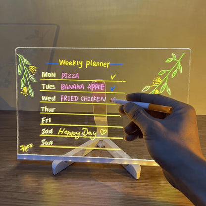 GlowBoard™ Acrylic LED Planner & Message Board