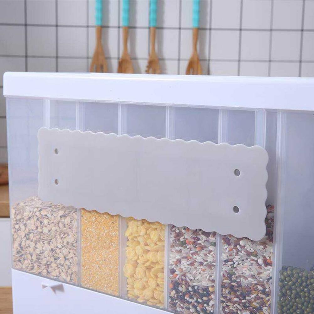 Grains and rice 10Kg wall mounted home sealed rice and grains storage container fine quality dry foods and cereal dispenser container Myle Cart