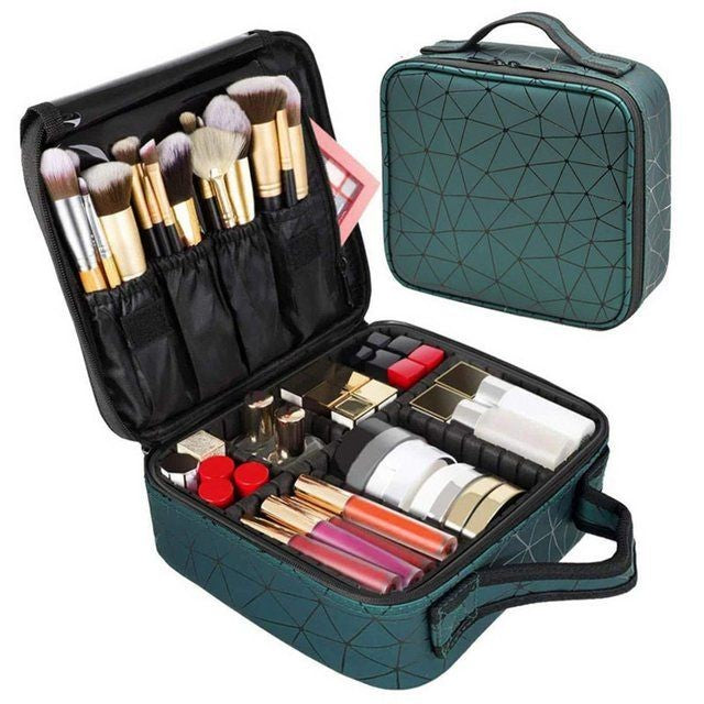 Portable cosmetic organizer bag for travel gym daily use