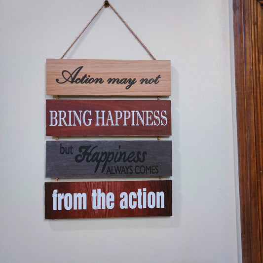 Happiness Quotation Wall hanging - Wall decoration Hnaging