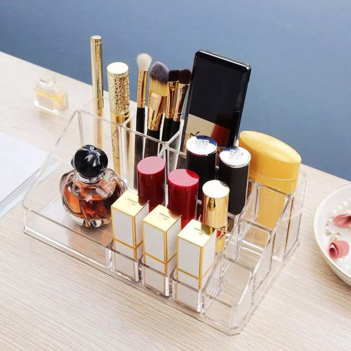 Makeup organizer, Acrylic Makeup Stand, Cosmetics Organizer, Lipsticks Organizer, Makeup Brush Holder, Brush Organizer