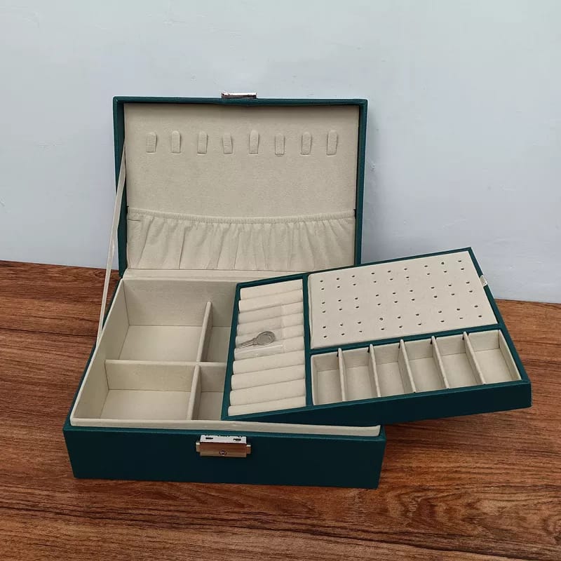 Best quality wooden jewelry boxes. Dustfree jewelry organizer with high quality faux leather. Myle Cart