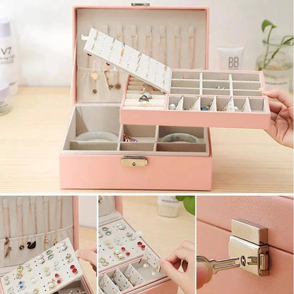 Best quality wooden jewelry boxes. Dustfree jewelry organizer with high quality faux leather. Myle Cart