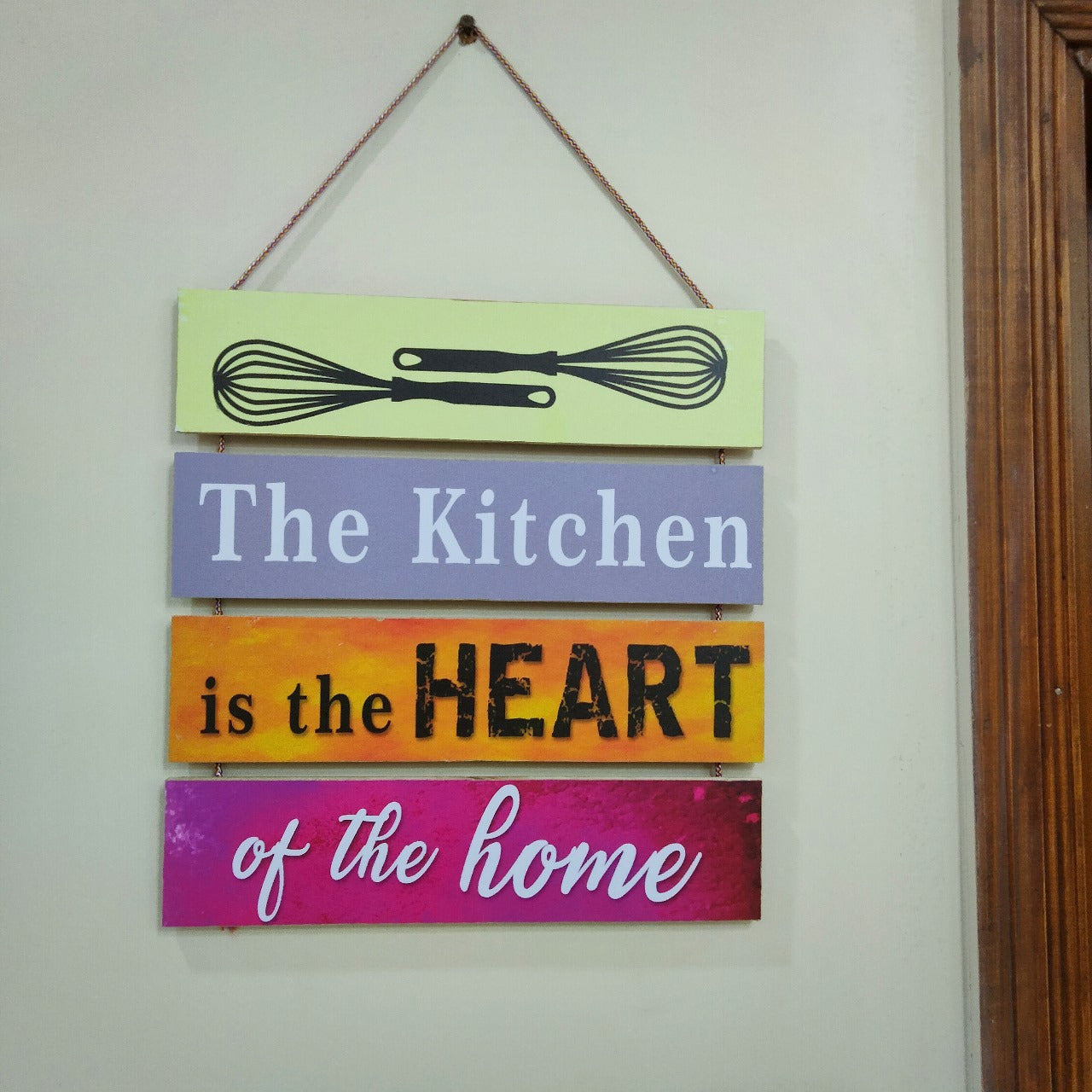 Kitchen is the heart of home wall hanging