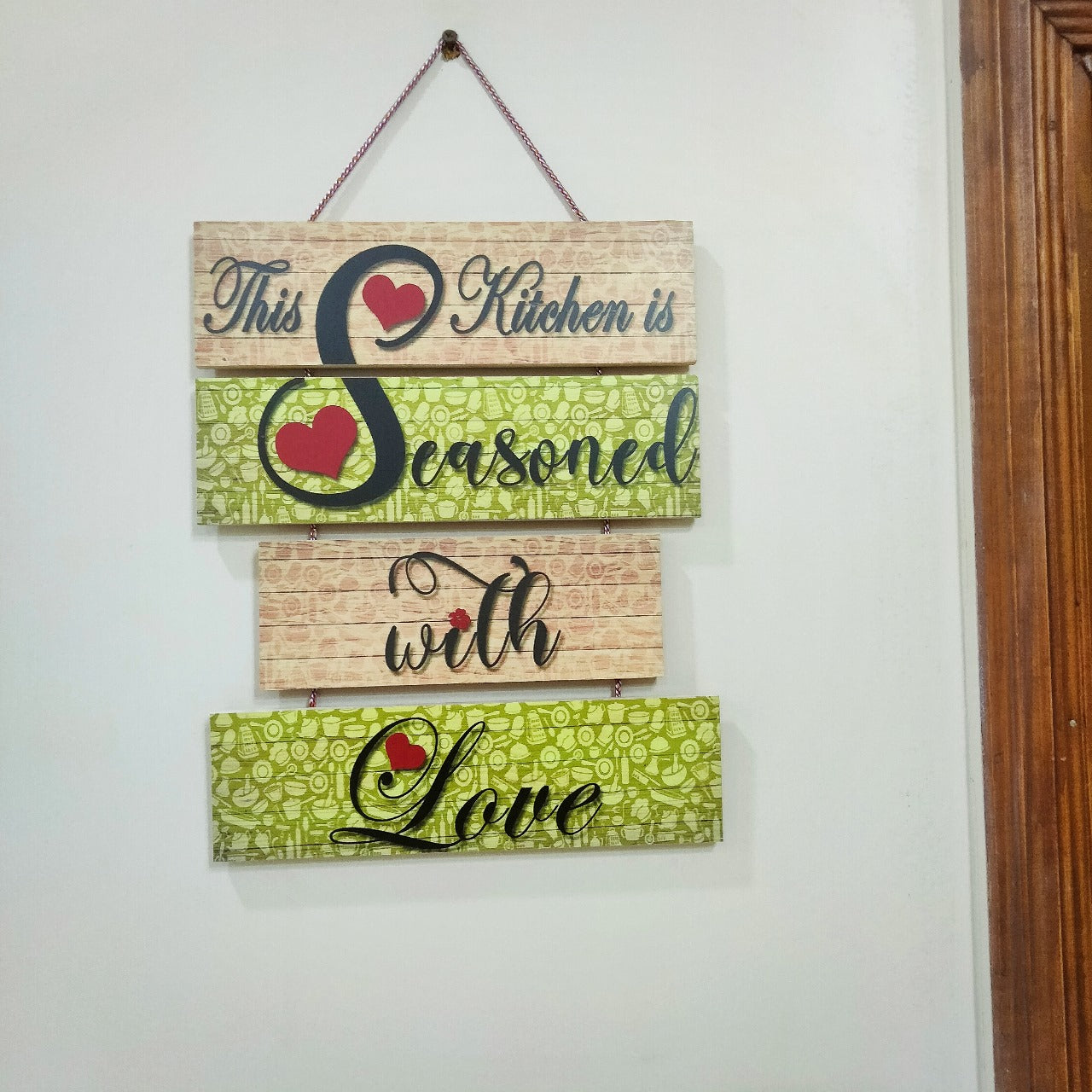 Kitchen is seasoned with love - Wall kitchen hanging