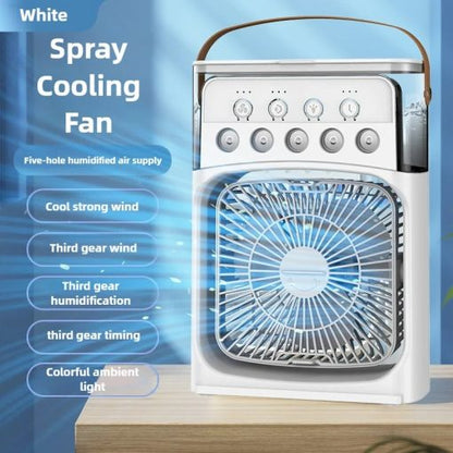 Portable wearable neck mist fan USB rechargeable 3 speed settings