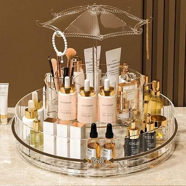 Acrylic 360 rotating cosmetic plus jewellery organizer Myle Cart