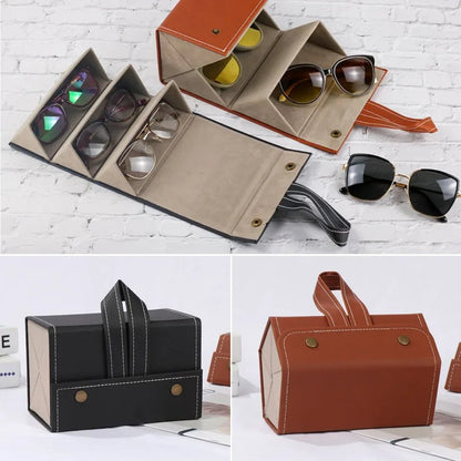 Sunglasses Organizer 4/5/6 Slots Travel Glasses Case