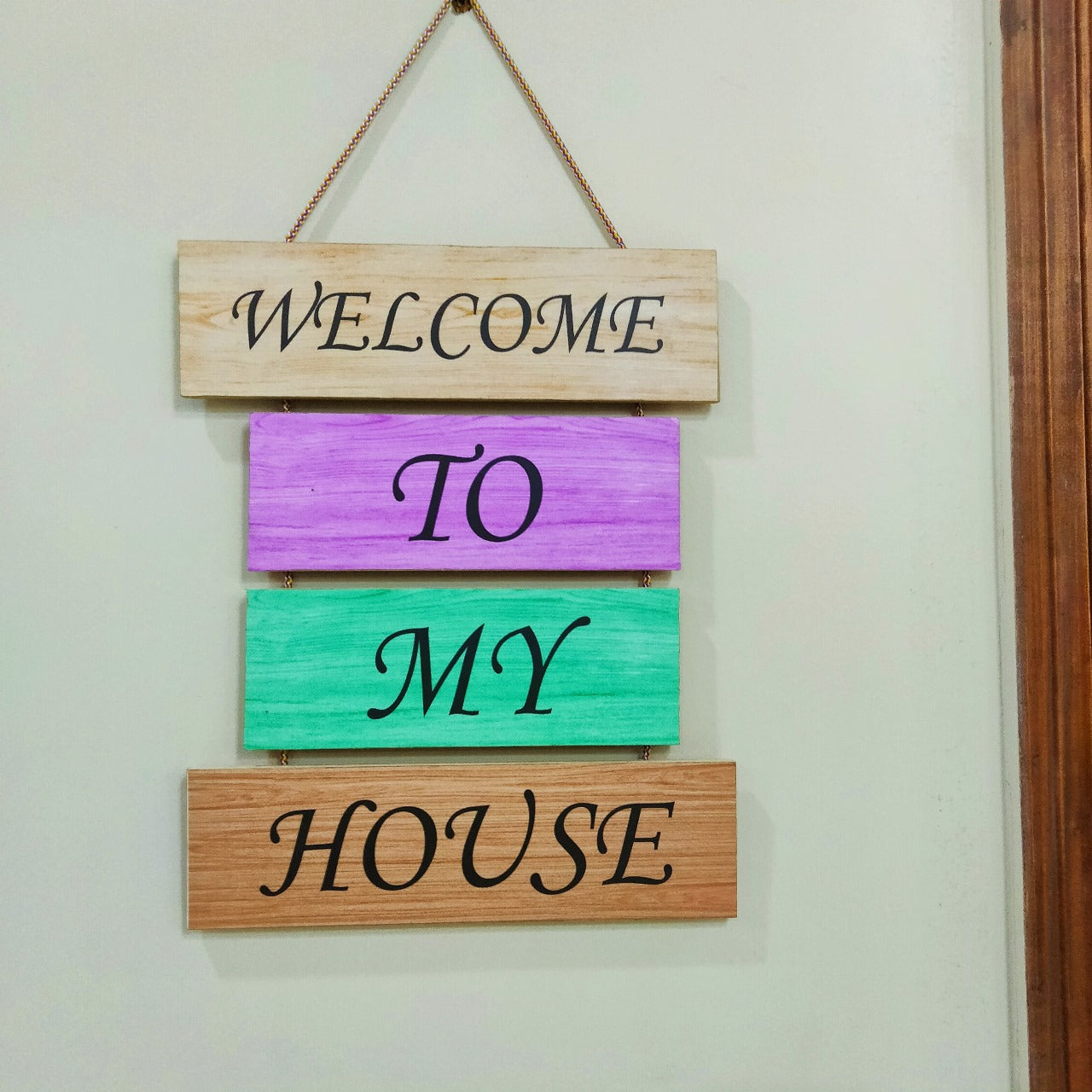 Welcome to our house wall hanging