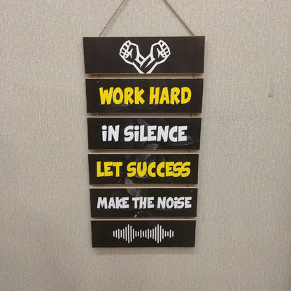 Work hard for success - motivational 6 step hanging - wall decoration quotes